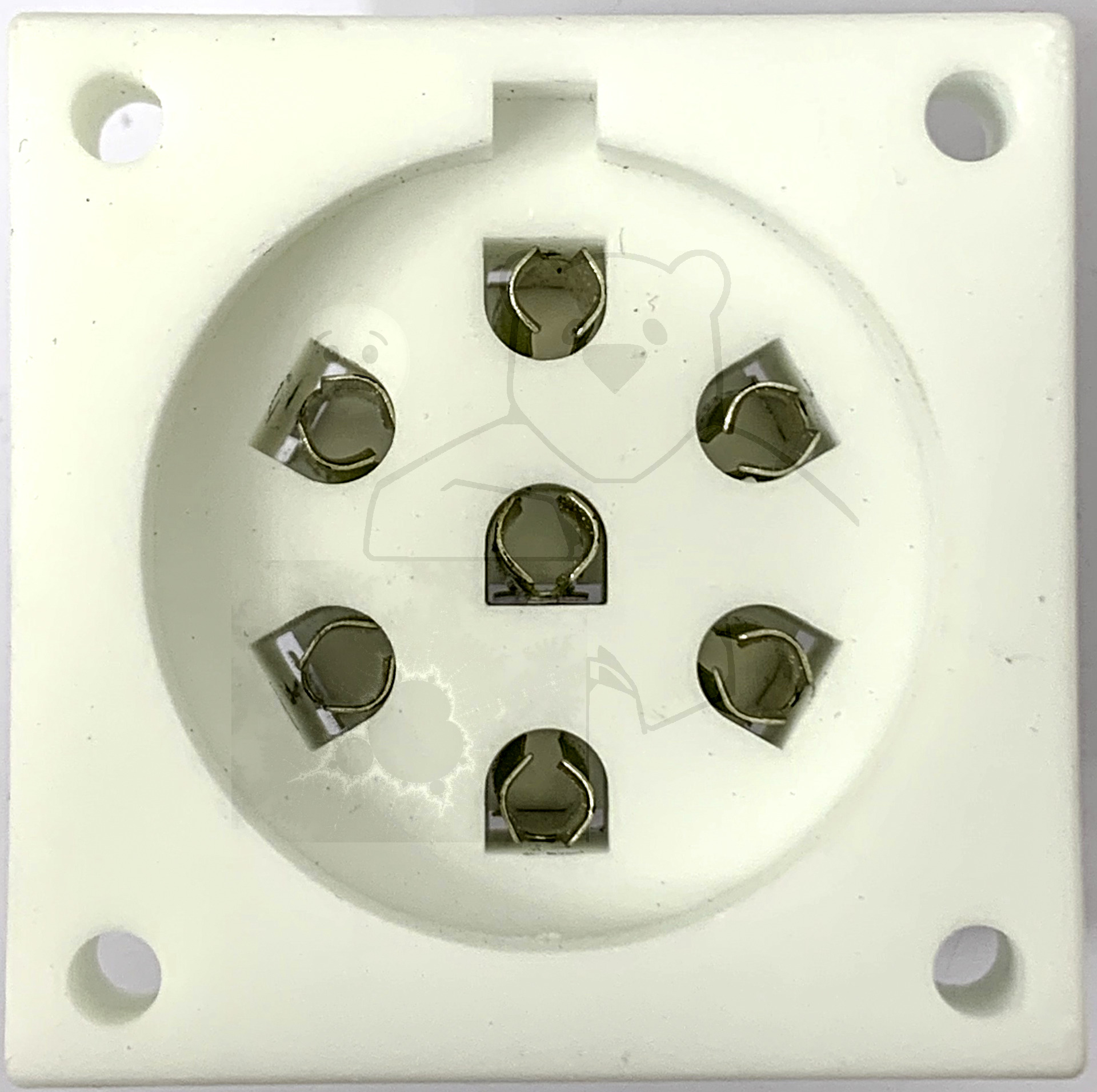 Fassung für Röhren mit: Poströhre, 7pol.